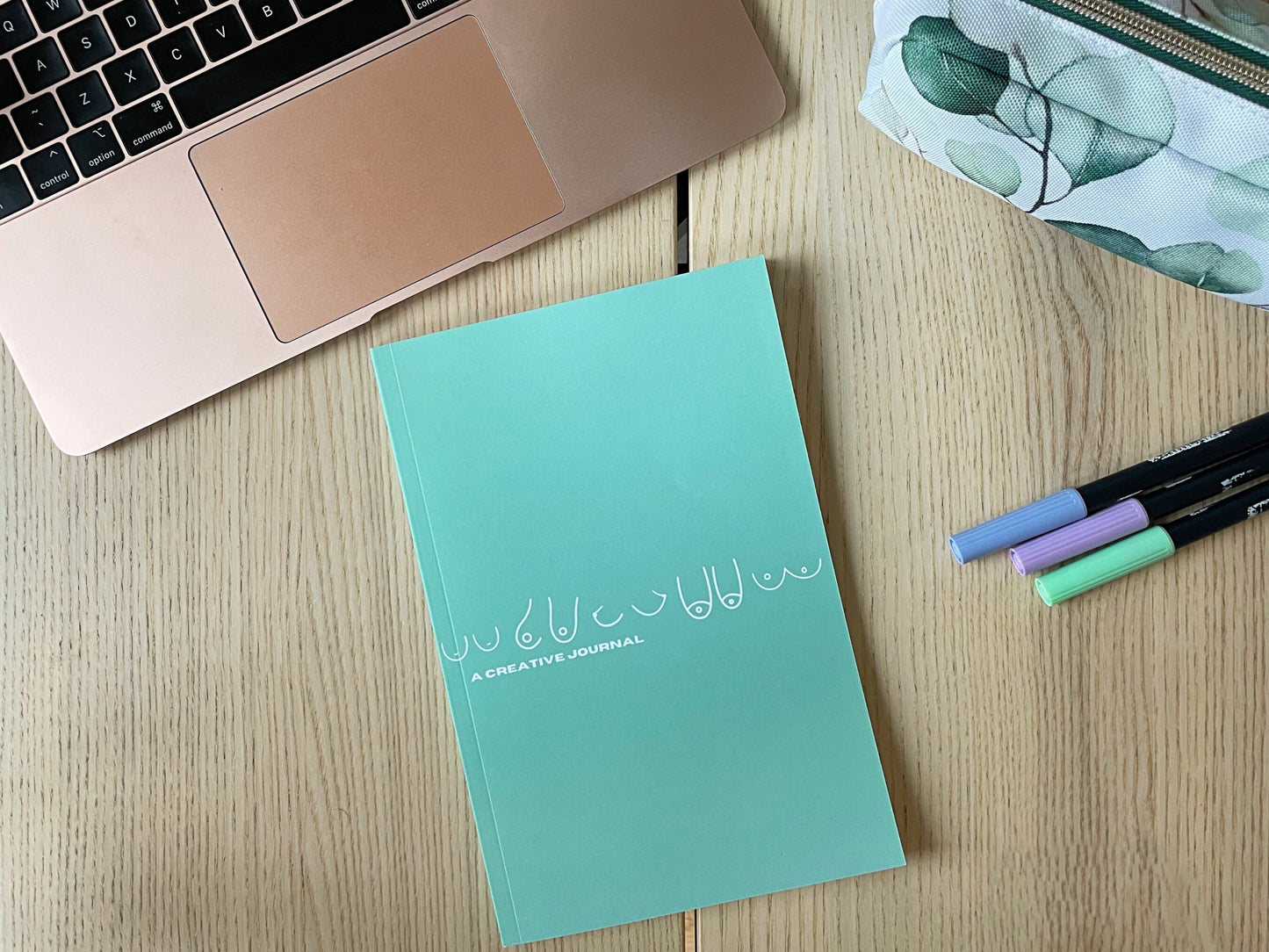 SALE the paperback creative journal - green