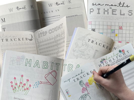 SALE the paperback creative journal - stripe