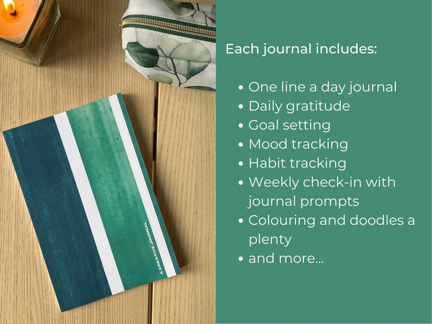 SALE the paperback creative journal - stripe
