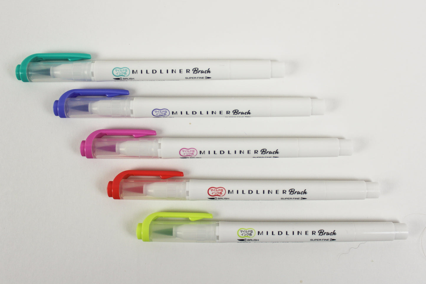 zebra mildliner brush • five pack • brights