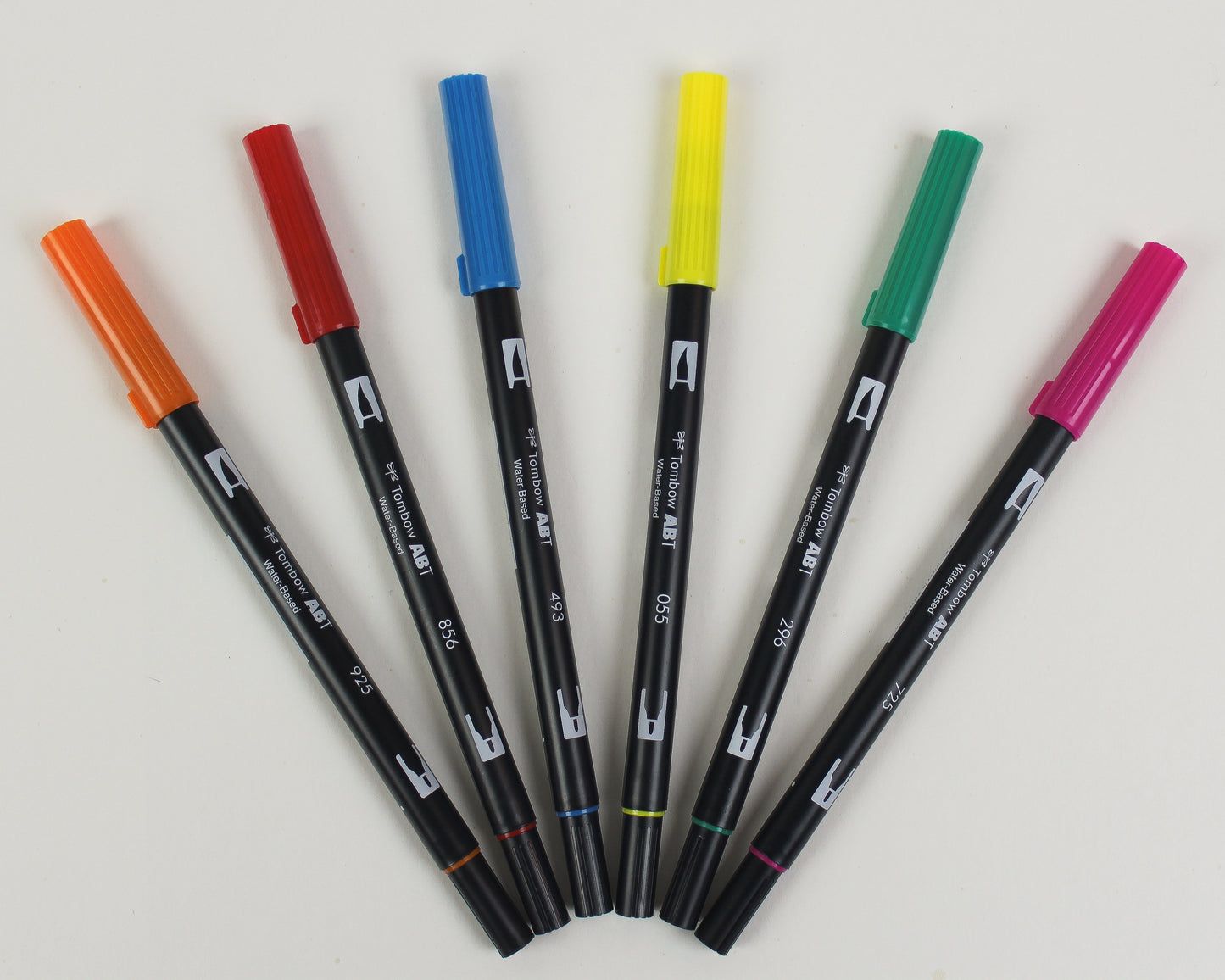 tombow dual brush pens • six pack • brights